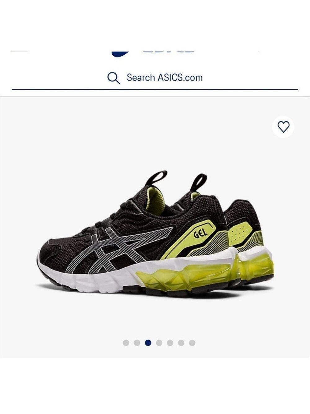 Asics Gel Quantum Pre School Kids Sneakers Black and Yellow SZ 3